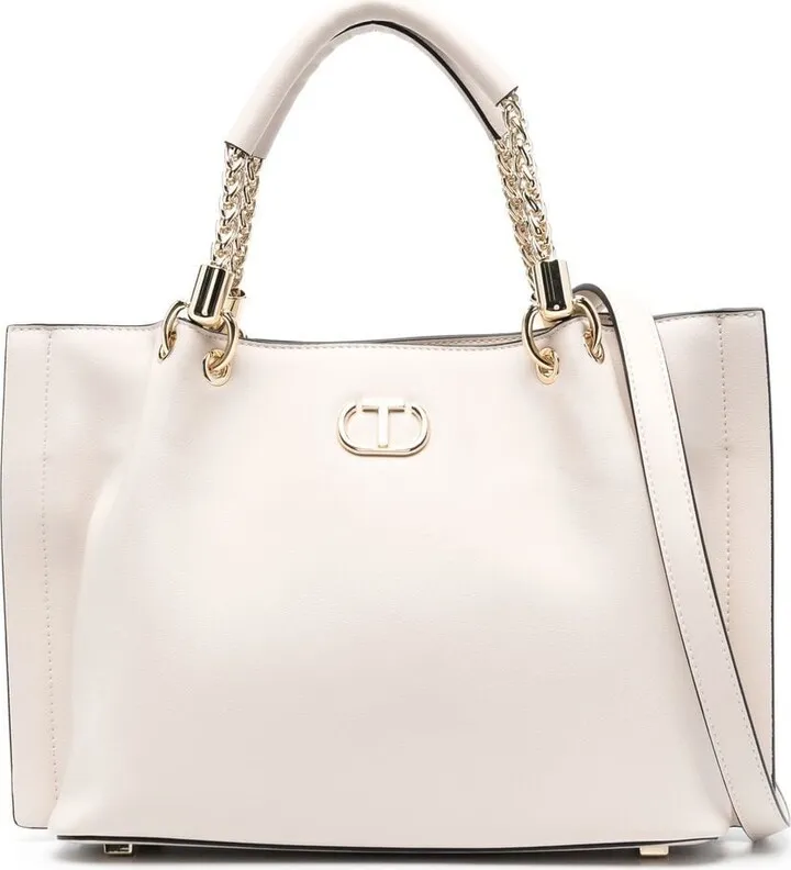 Logo-Plaque Tote Bag