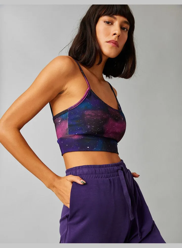 Printed Sports Bra