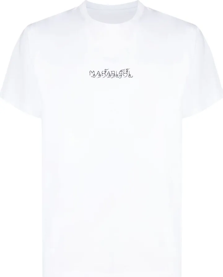 logo-print organic cotton T-shirt