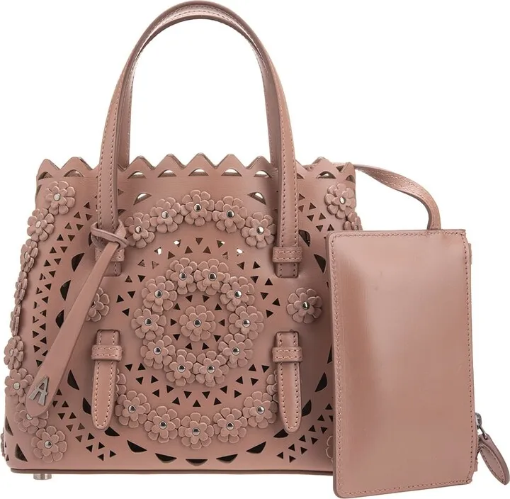 Mina 20 Tote Bag With Flowers And Studs
