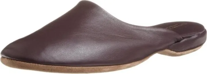 Derek Rose Men's Classic Calfskin Mule Slipper in Wine