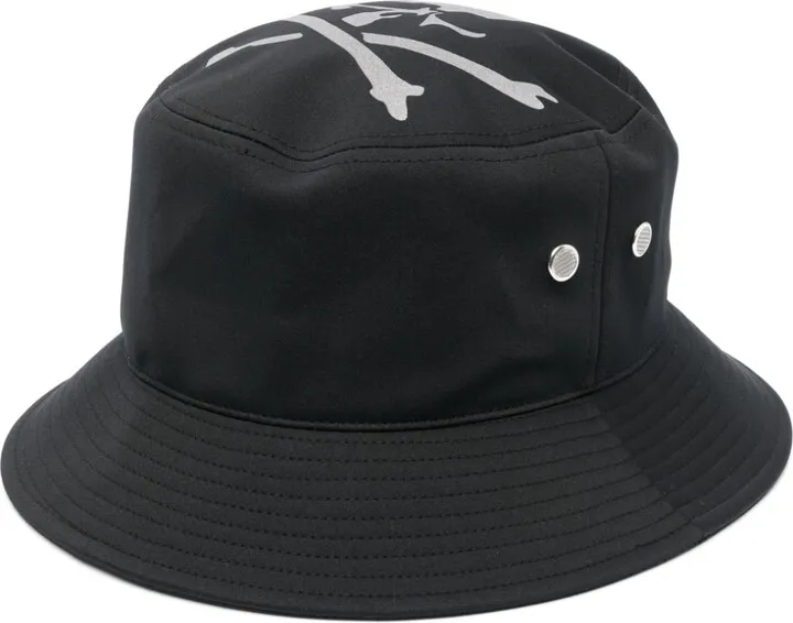 Skull-Print Bucket Hat