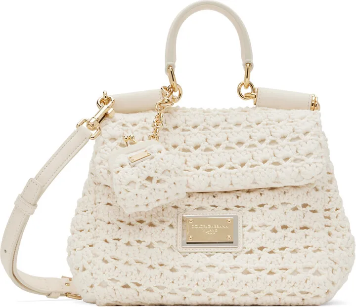 Dolce & Gabbana Off-White Sicily Bag
