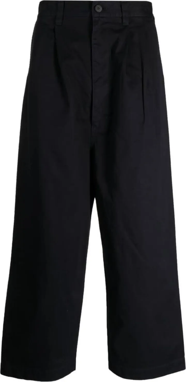Straight-Leg Cotton Trousers