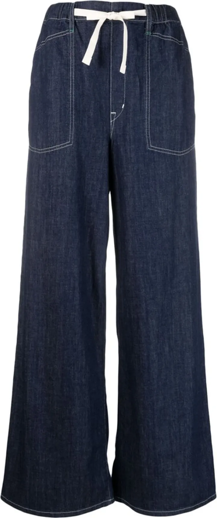 KENZO- Wide Leg Denim Cotton Jeans