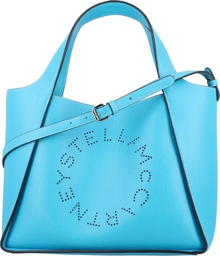 Stella McCartney Logo Perforated Shoulder Bag
