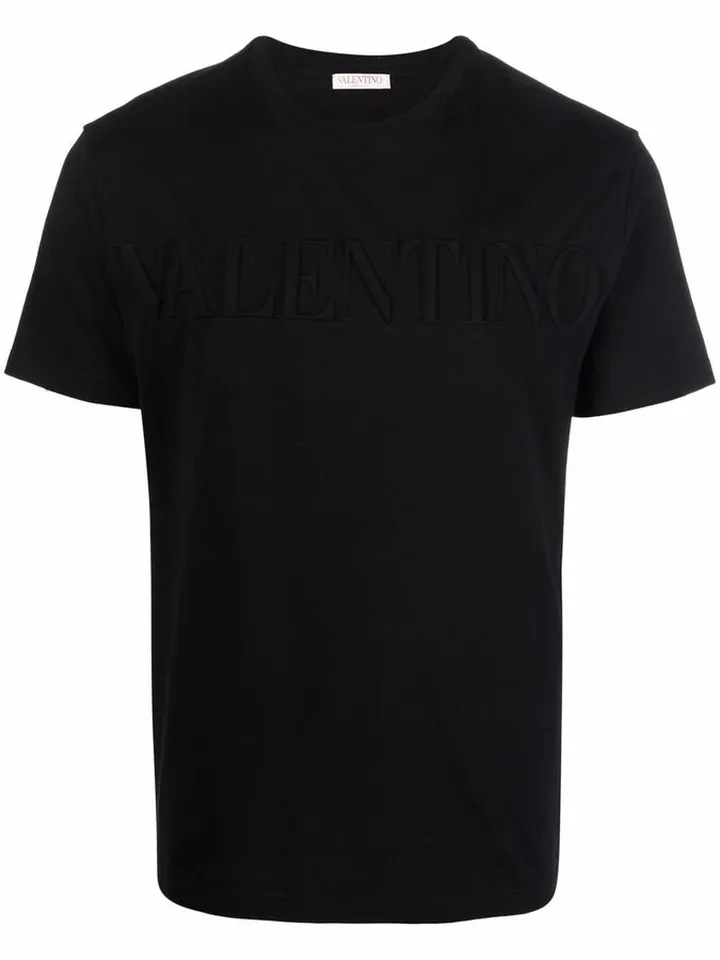 embossed-logo cotton T-shirt