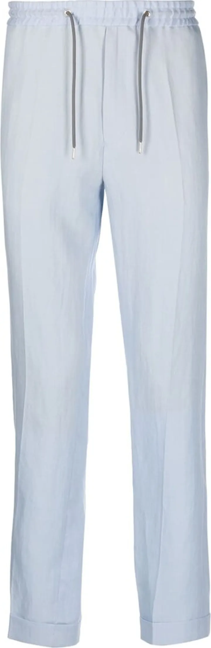 Drawstring-Waistband Slim-Cut Trousers