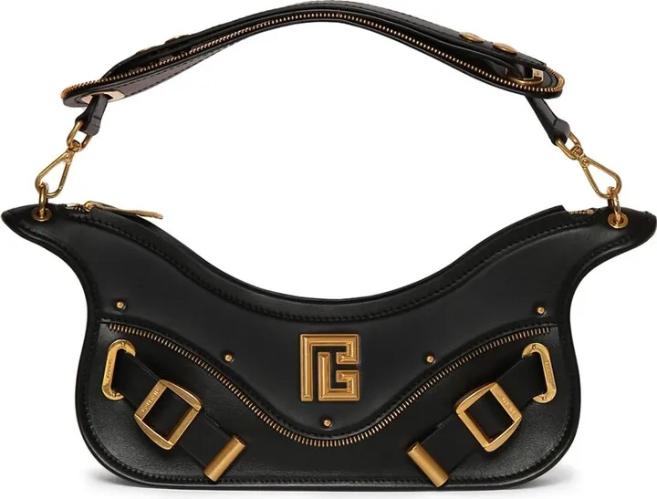 Blaze leather zip pouch box bag