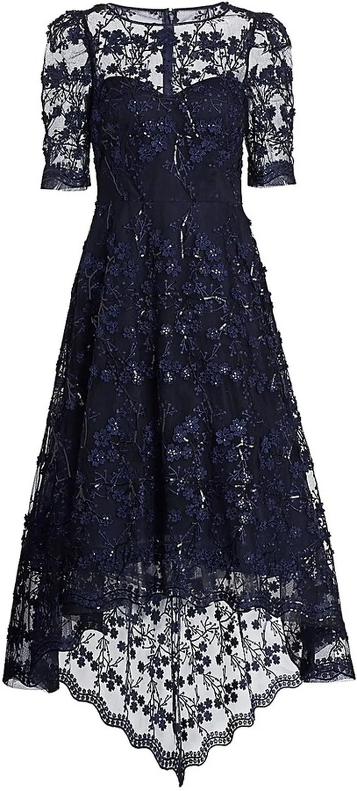 Lace High-Low Dress