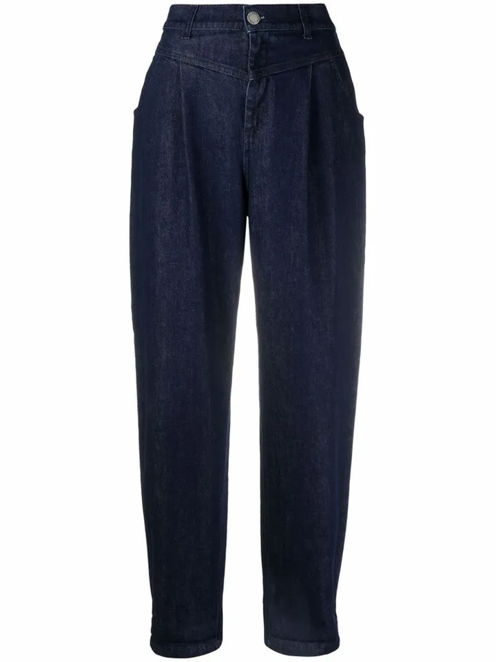 High-Waisted Boyfriend-Fit Jeans