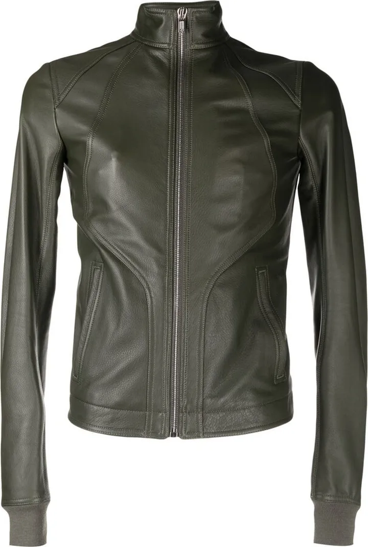 Panelled Leather Jacket