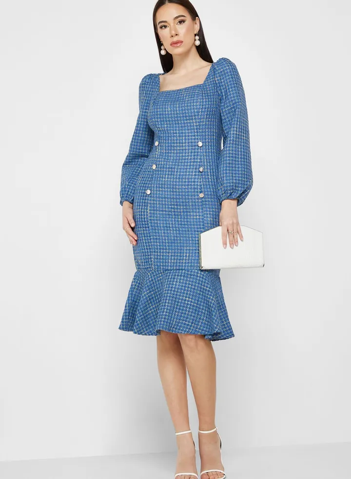 Plaid Mermaid Dress