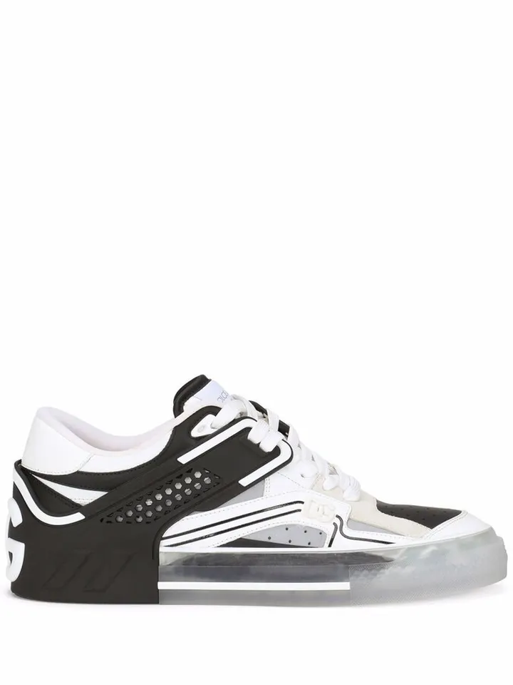 Transparent Cut-Out Sneakers