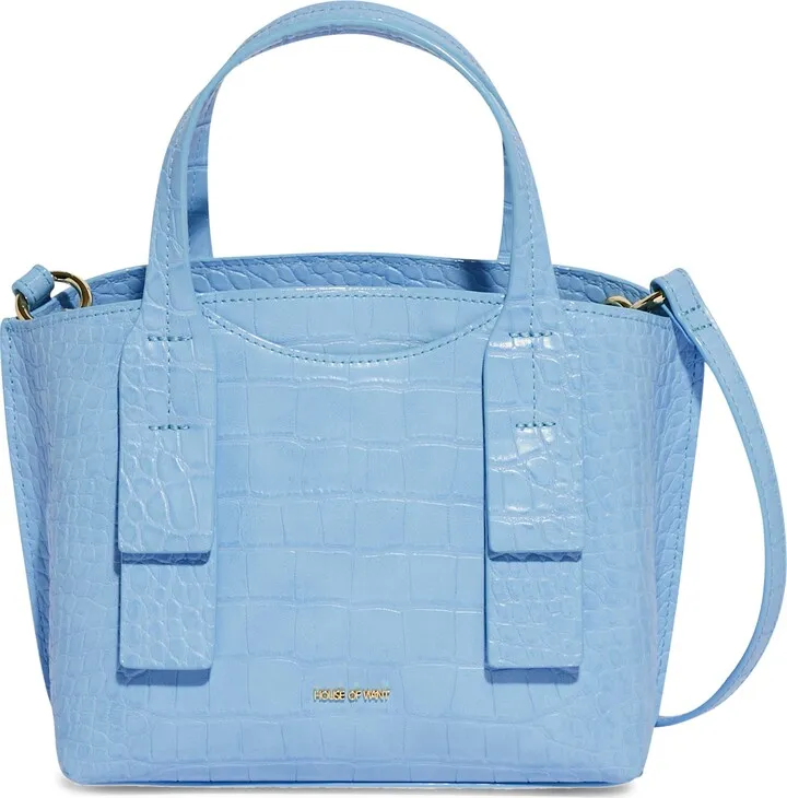 We Have Flair Croc Embossed Crossbody Bag