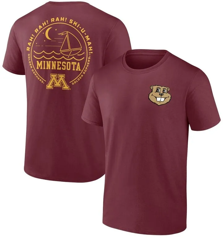 Men's Fanatics Branded Maroon Minnesota Golden Gophers Hometown Collection 2-Hit T-shirt
