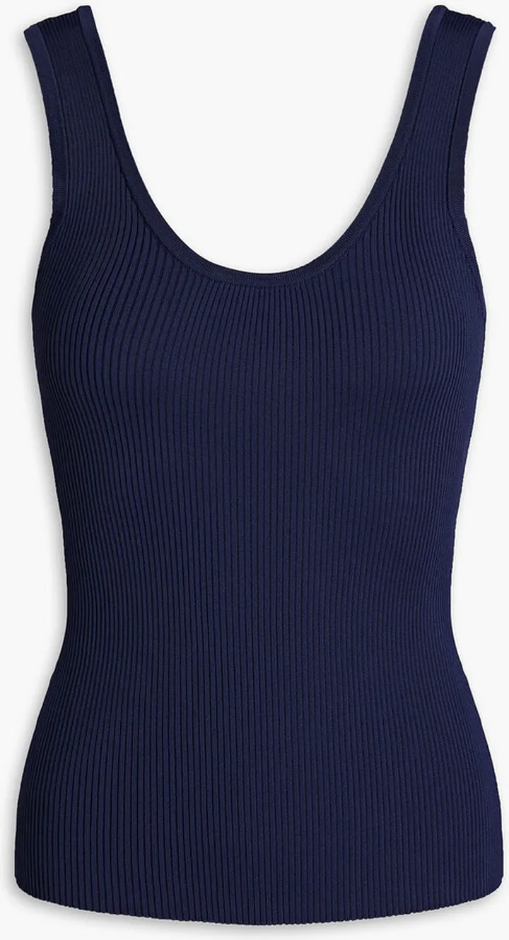 Ribbed-knit tank