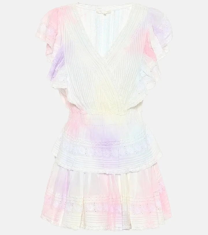 Gwen tie-dyed cotton minidress