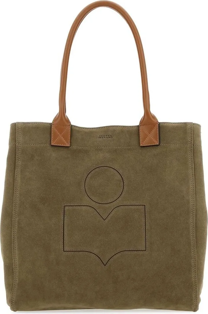 Isabel Marant Logo Embroidered Open Top Tote Bag