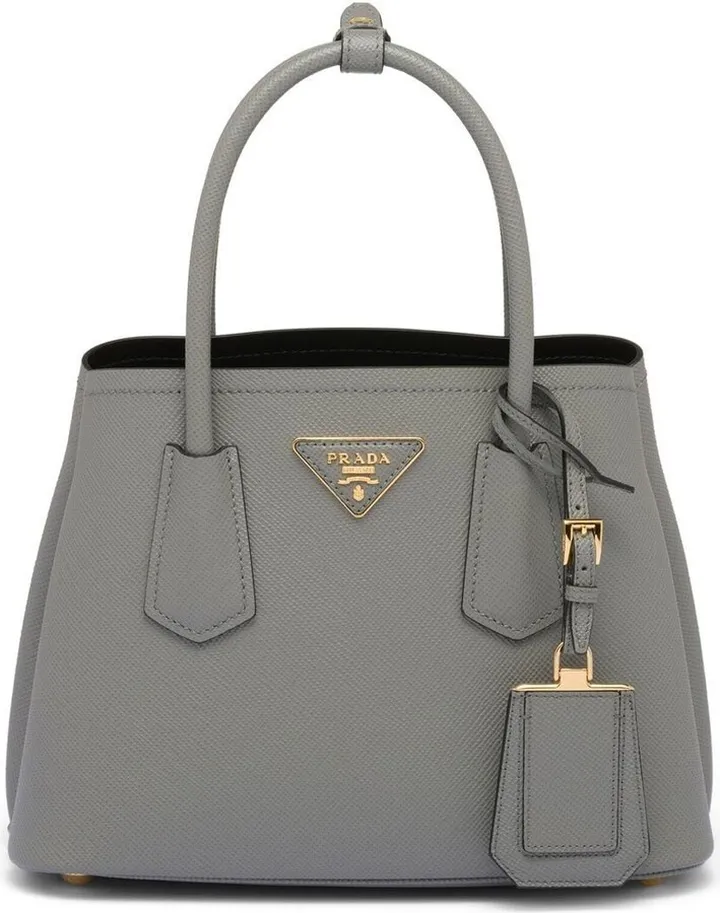Double Saffiano leather tote bag