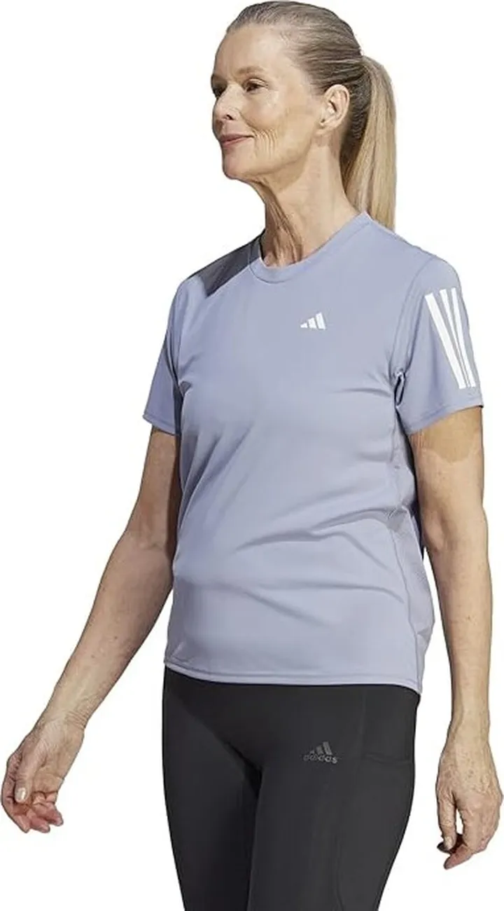 adidas Own The Run Tee (Silver Violet) Women's Clothing