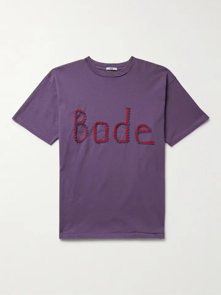 Ric Rac-Trimmed Cotton-Jersey T-Shirt