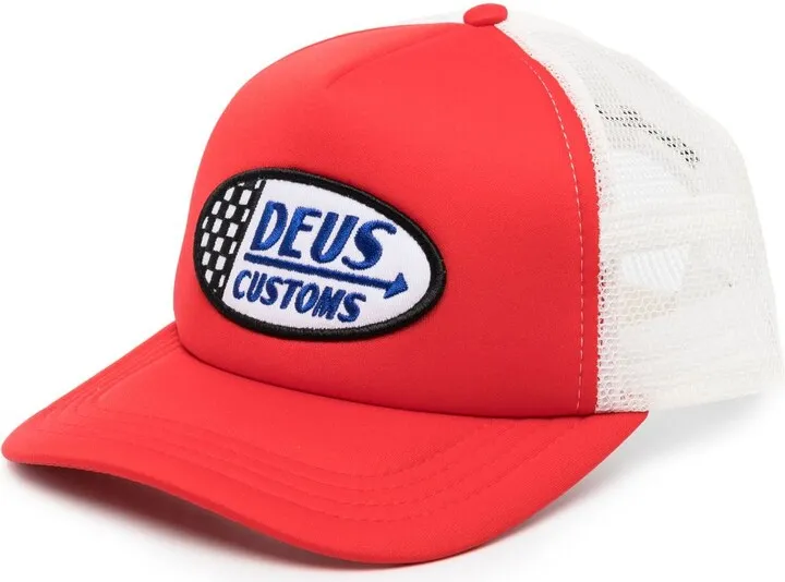Flags logo-patch trucker cap