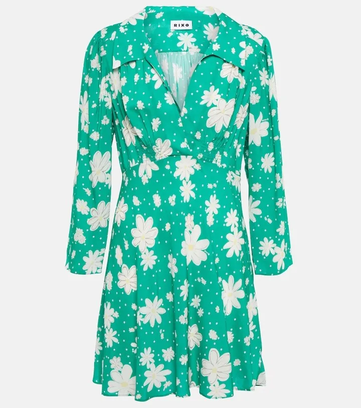 Floral-print minidress