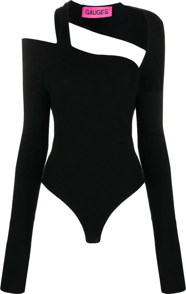 Cut-Out Long-Sleeved Cashmere Top