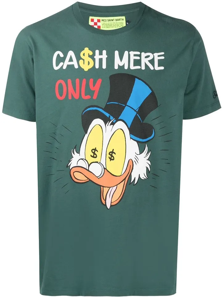 Cash Mere-print cotton T-shirt