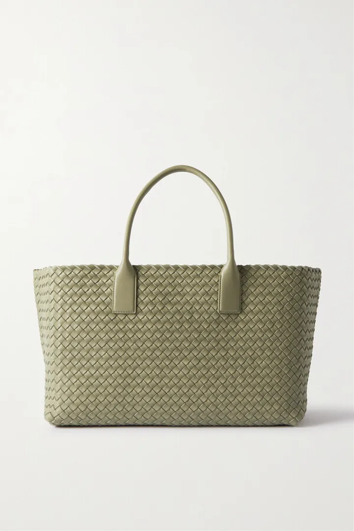Bottega Veneta - Cabat Medium Intrecciato Leather Tote - Green