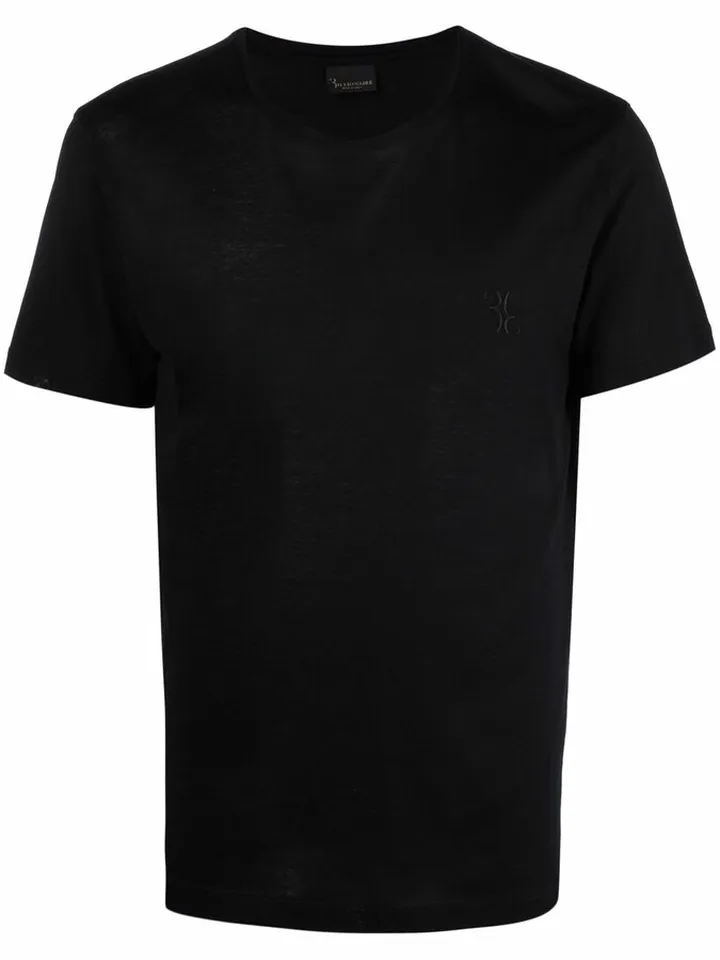 embroidered-logo T-shirt