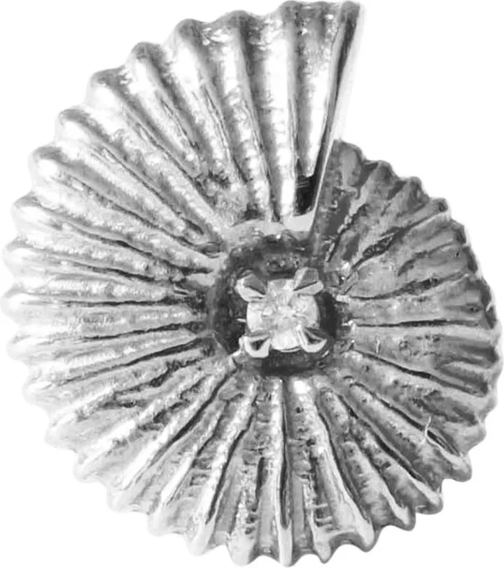 Lee Renee - Ammonite Diamond Lapel Pin – Silver