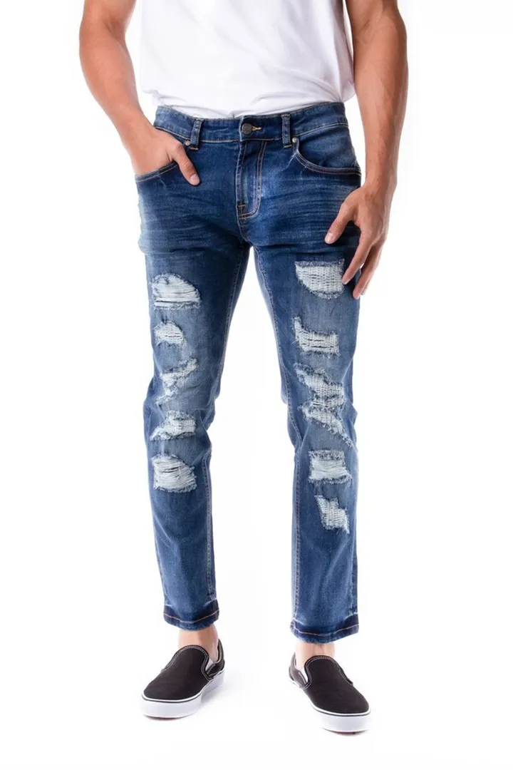 Skinny-Fit Stretch Five Pocket Jeans