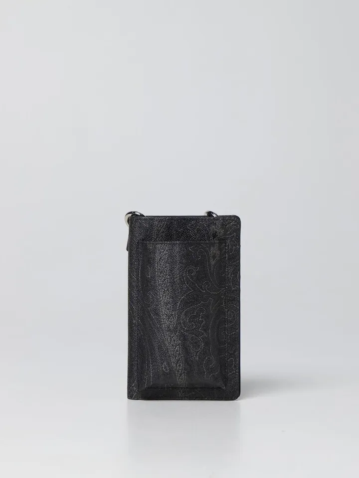 Etro phone and credit card holder with Paisley pattern