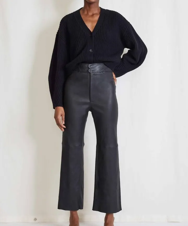 Monterey Leather Pant in Black