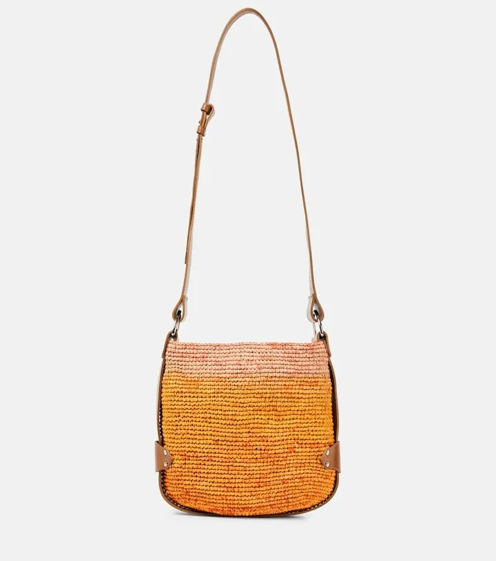 Bayia Mini raffia tote
