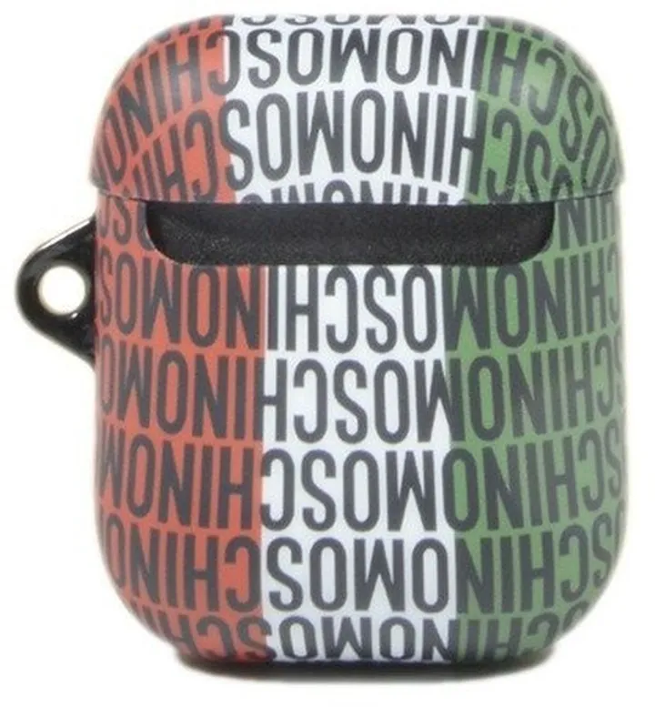 Moschino Allover Logo Print AirPods Case
