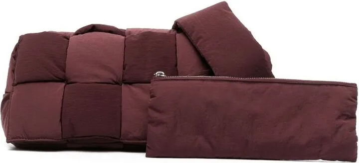 Brown Cassette Padded Shoulder Bag