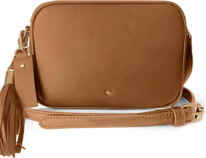 Johnny Loves Rosie - Tan Logan Tassel Crossbody Bag