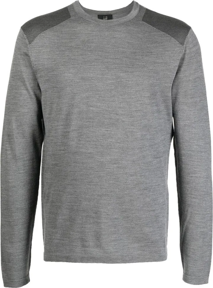fine-knit long-sleeved T-shirt