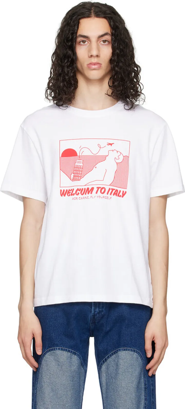 Carne Bollente White 'Welcum To Italy' T-Shirt