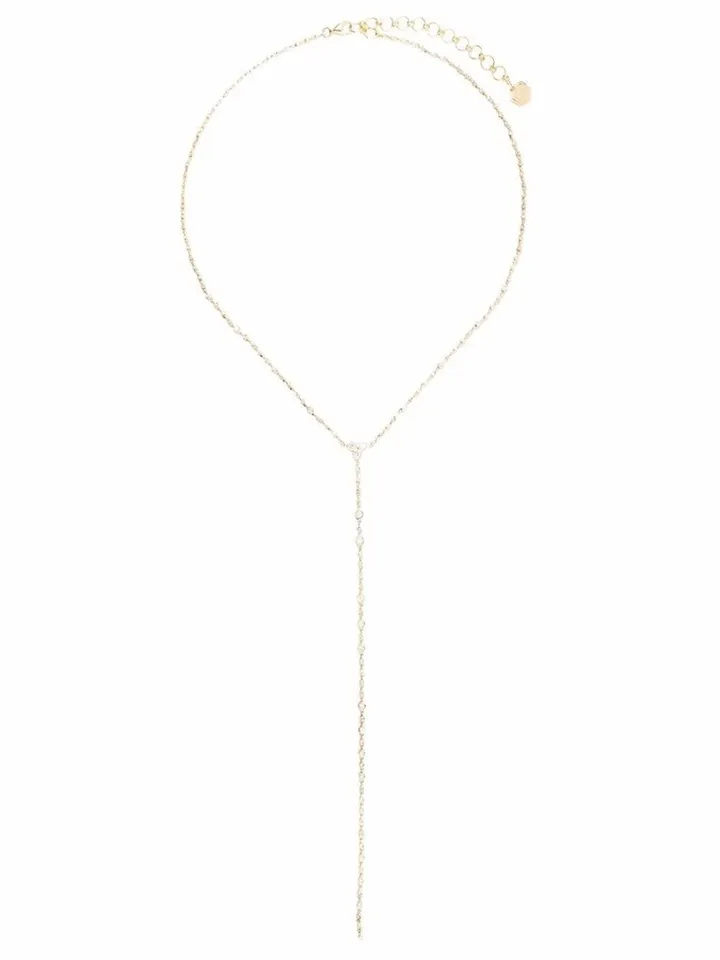 18kt yellow gold Infinity diamond necklace