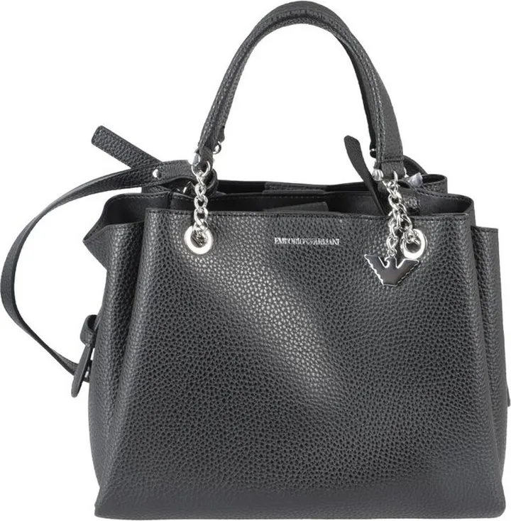 Emporio Armani Logo Plaque Chain Strap Tote Bag
