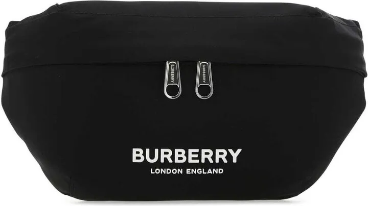 Logo Print Zipped Belt Bag