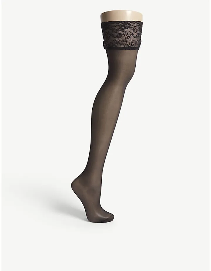 Womens 3009 Black eidenglatt 15 Knitted tockings