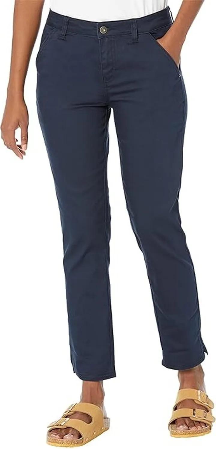 Prana Kayla Crop Chinos (Indie Blue) Women's Clothing