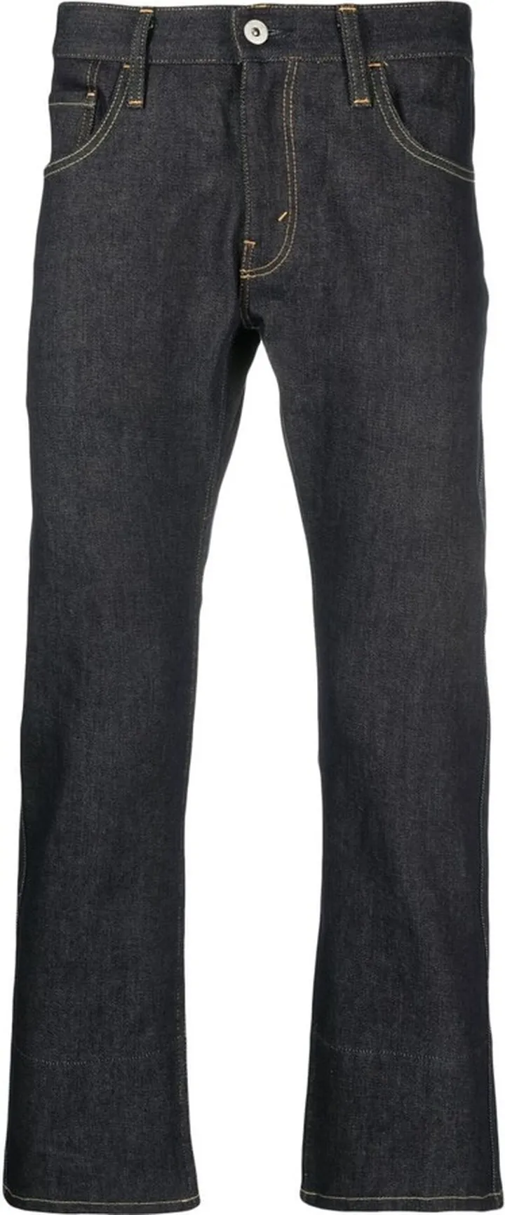 Graphic-Print Cropped Jeans