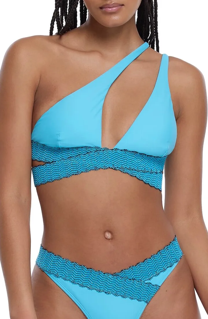 One-Shoulder Wrap Bikini Top
