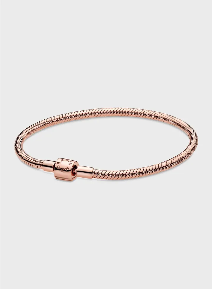 Pandora Moments Barrel Clasp Snake Chain Bracelet